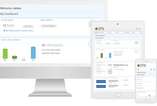 Advisor Web Portal displayed across multiple devices